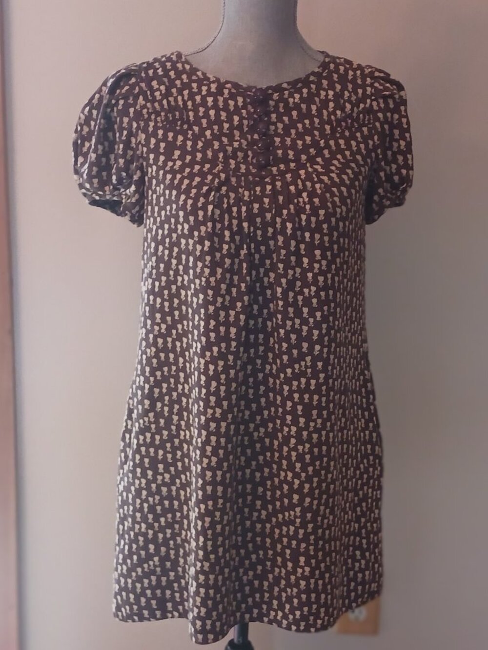 Vintage Marc by Marc Jacobs silk floral shift dress